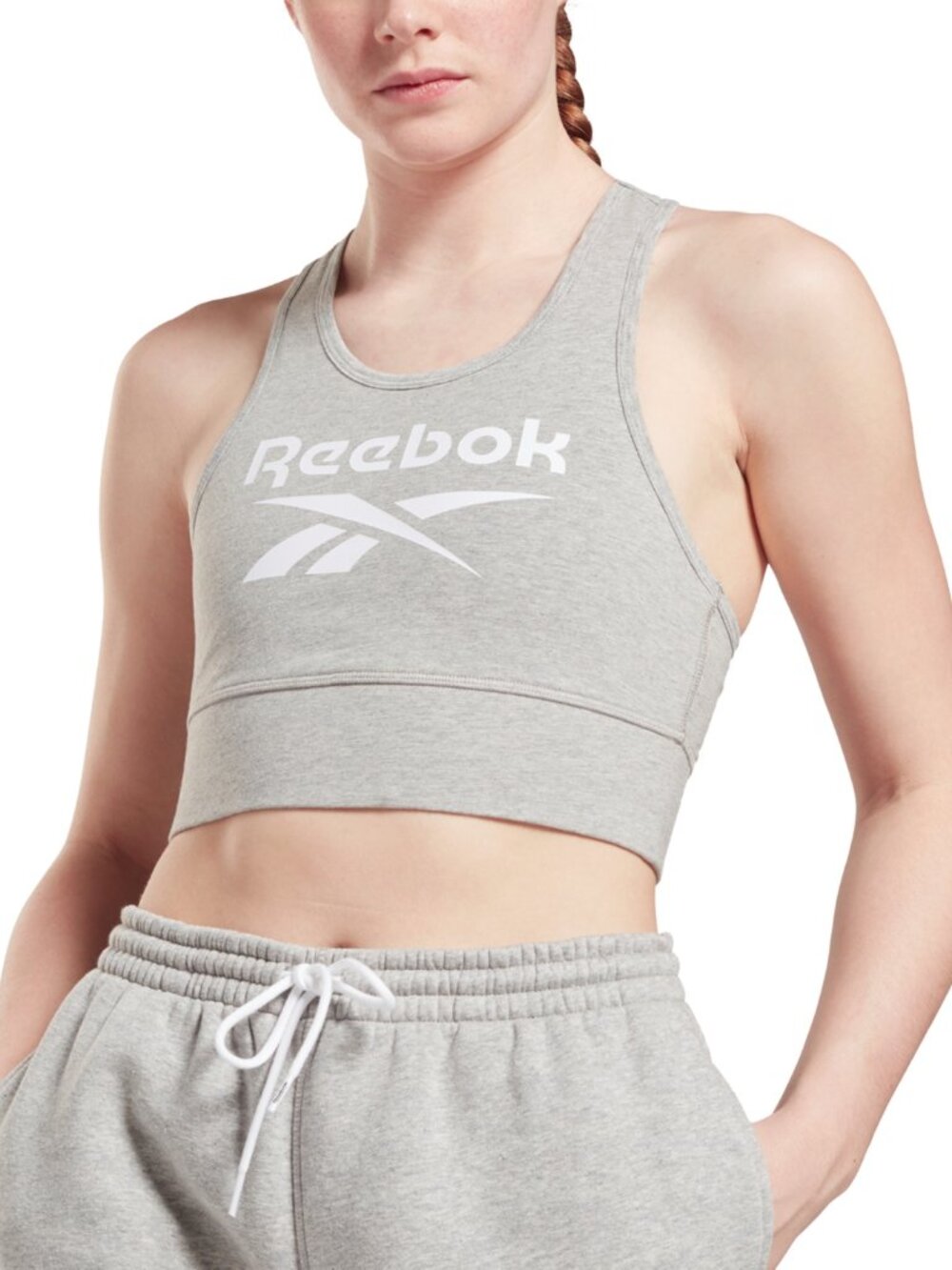 Reebok Women's Low Impact Graphic Logo Cotton Sports Bra Size XL